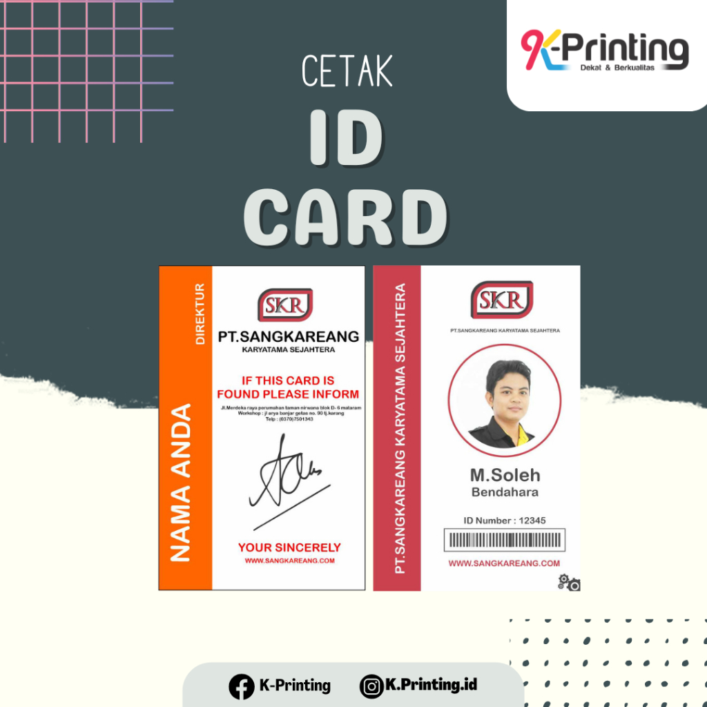 

[Terlaris] Cetak ID Card • Kartu Member • Id Card Custom