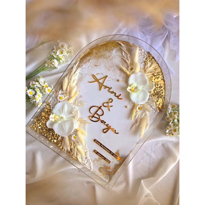 Mahar Pernikahan Resin Mahar Resin Frame Mahar Simbolis Mahar