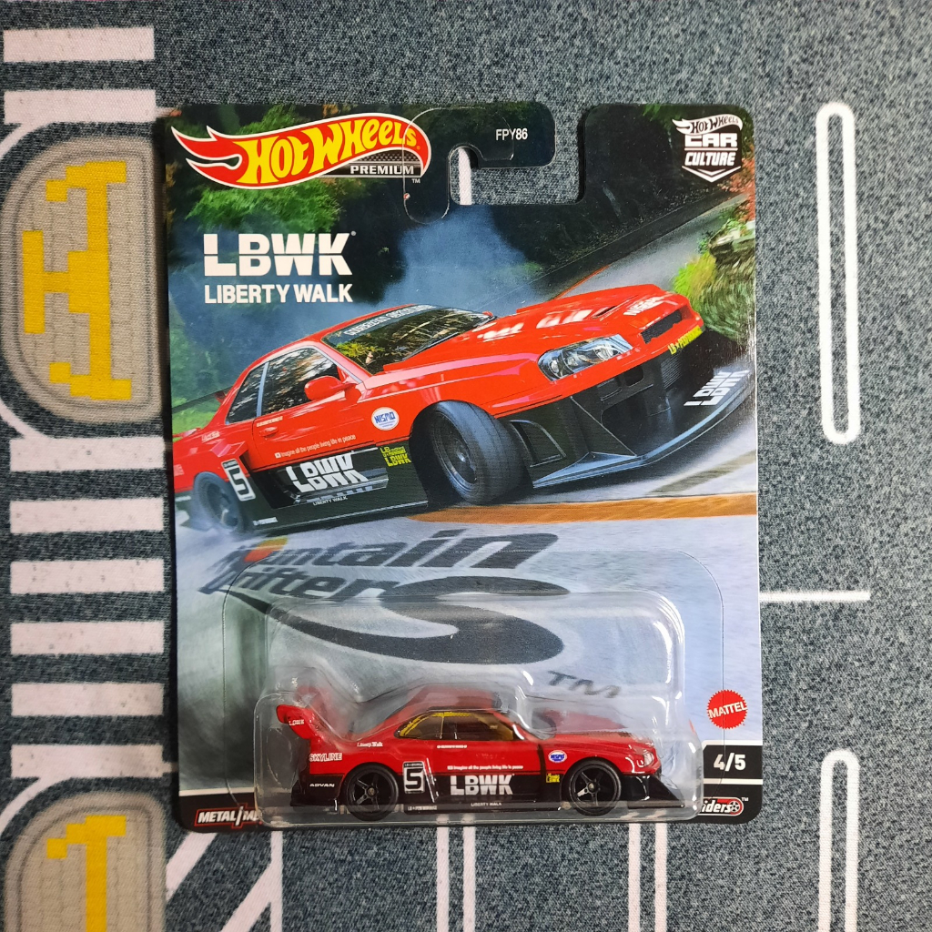 Hot Wheels Premium LB-ER34 Super Silhouette Nissan Skyline LBWK Mountain Drifters