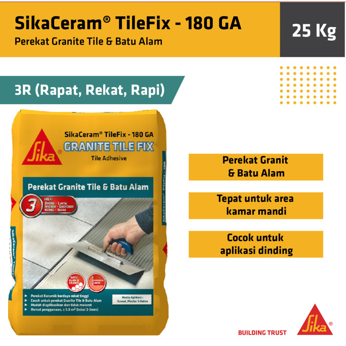 Sika - SikaCeram® - 180 GA 25 Kg. Semen Instan Untuk Perekat Granite