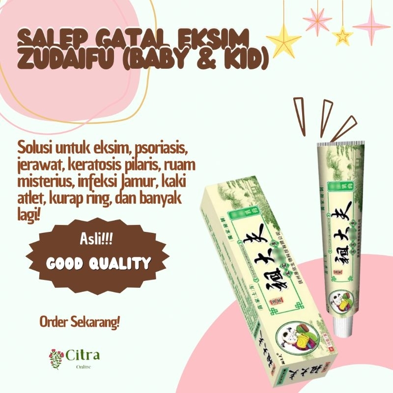 ZUDAIFU SALEP PSORIASIS DERMATITIS EKSIM KRIM GATAL GATAL PENYAKIT KULIT UNTUK BAYI ANAK ANAK