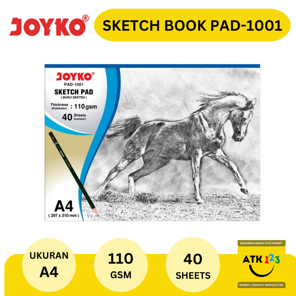 

Sketch Book Sketch Pad Buku Sket Joyko Ukuran A4 110 gsm PAD-1001