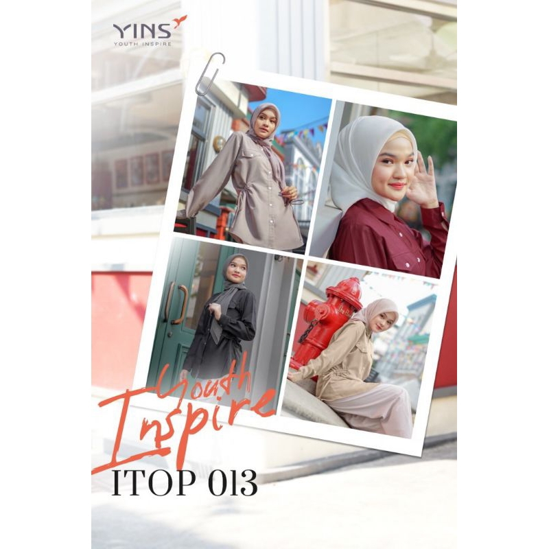 INSPIRE ATASAN ITOP 013 DARK GREY| ASH| MAROON| TAUPE TERBARU 2023