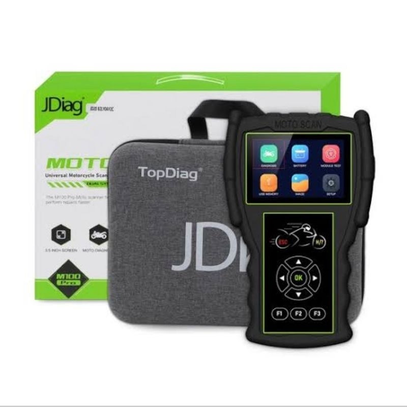 JDIAG M100 PRO Scanner Motor Injeksi HONDA YAMAHA & Universal OBD2