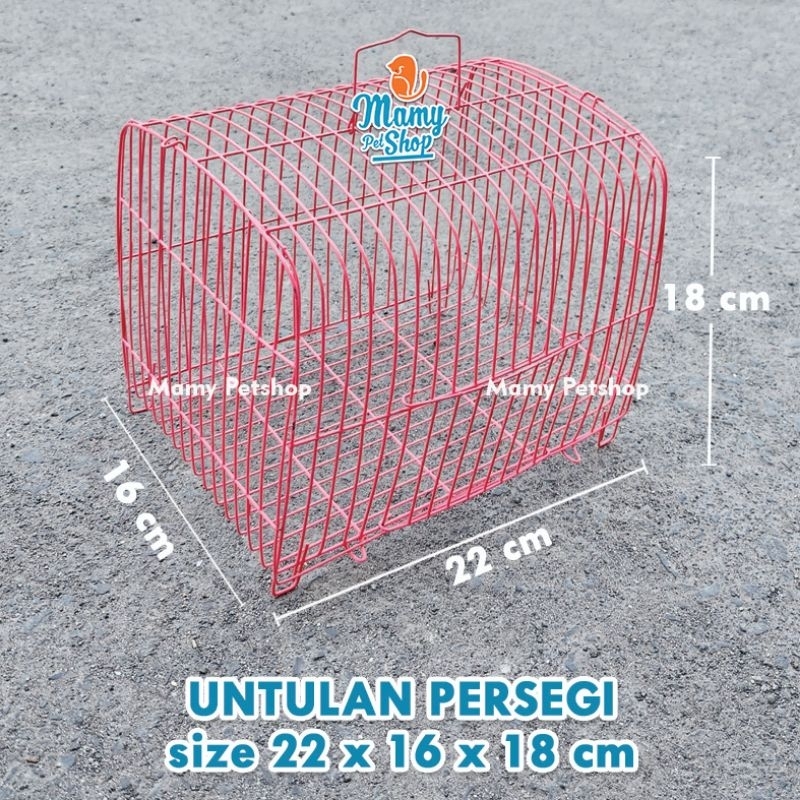 UNTULAN PERSEGI KANDANG SANGKAR BURUNG HAMSTER HEWAN KECIL
