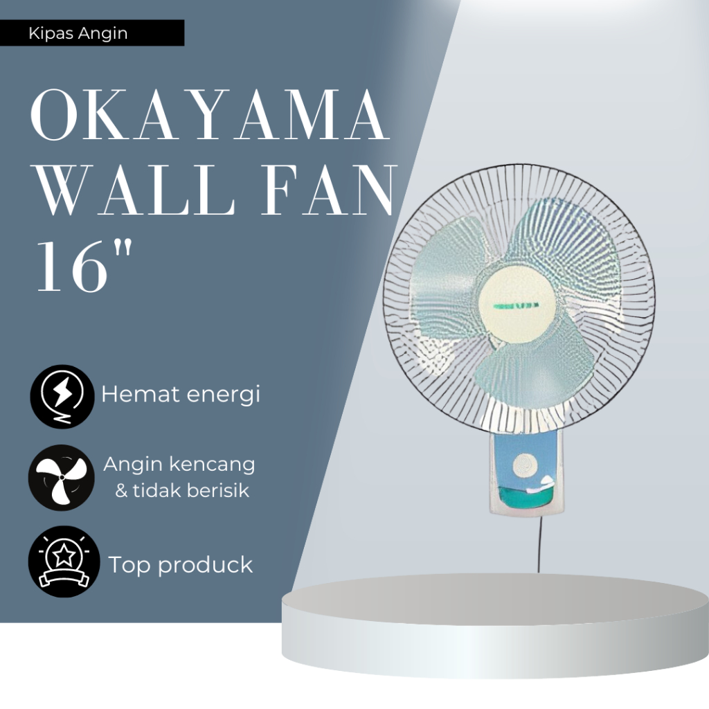 Okayama Wall Fan Kipas Dinding