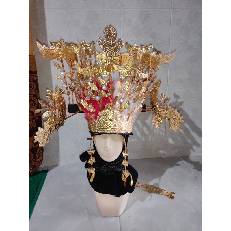 aksesoris mahkota  kepala  biliu adat pengantin gorontalo