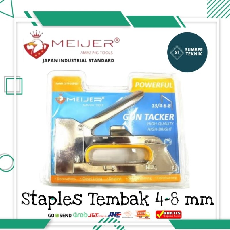 

MEIJER Staple Gun Tacker Way Heavy Duty Staples Tembak Hekter Jok