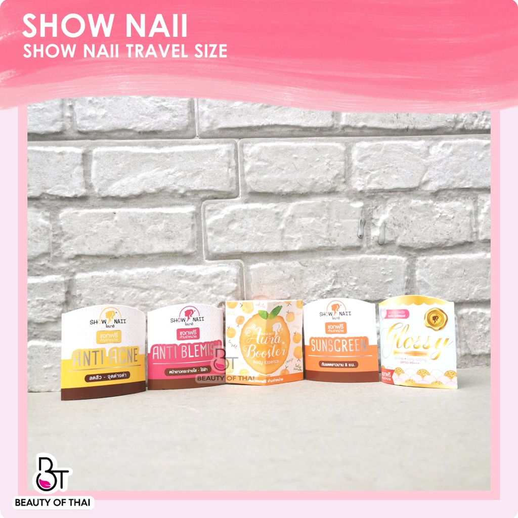 [TRAVEL SIZE] SHOW NAII GLOSSY MOUSSE CREAM FOUNDATION - SHOW NAII ANTI BLEMISH - SHOW NAII AURA BOO