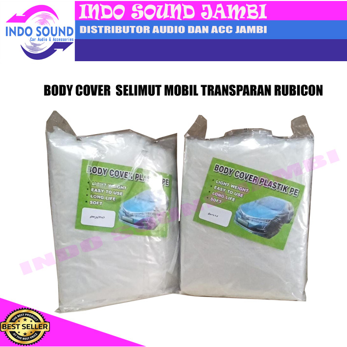 BODY COVER / SELIMUT MOBIL TRANSPARAN RUBICON