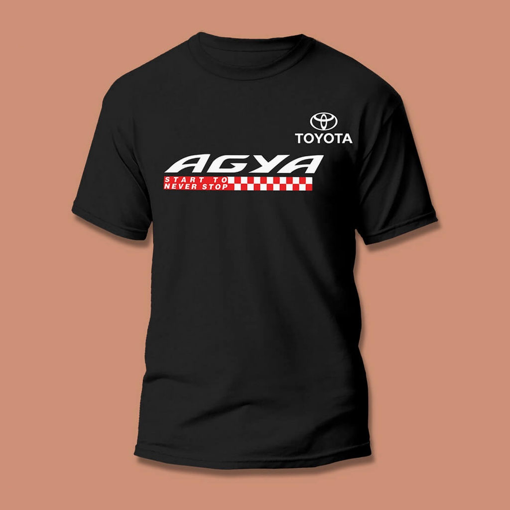 KAOS MOBIL AGYA OTOMOTIF KAOS DISTRO MOBIL TOYOTA AGYA KEREN