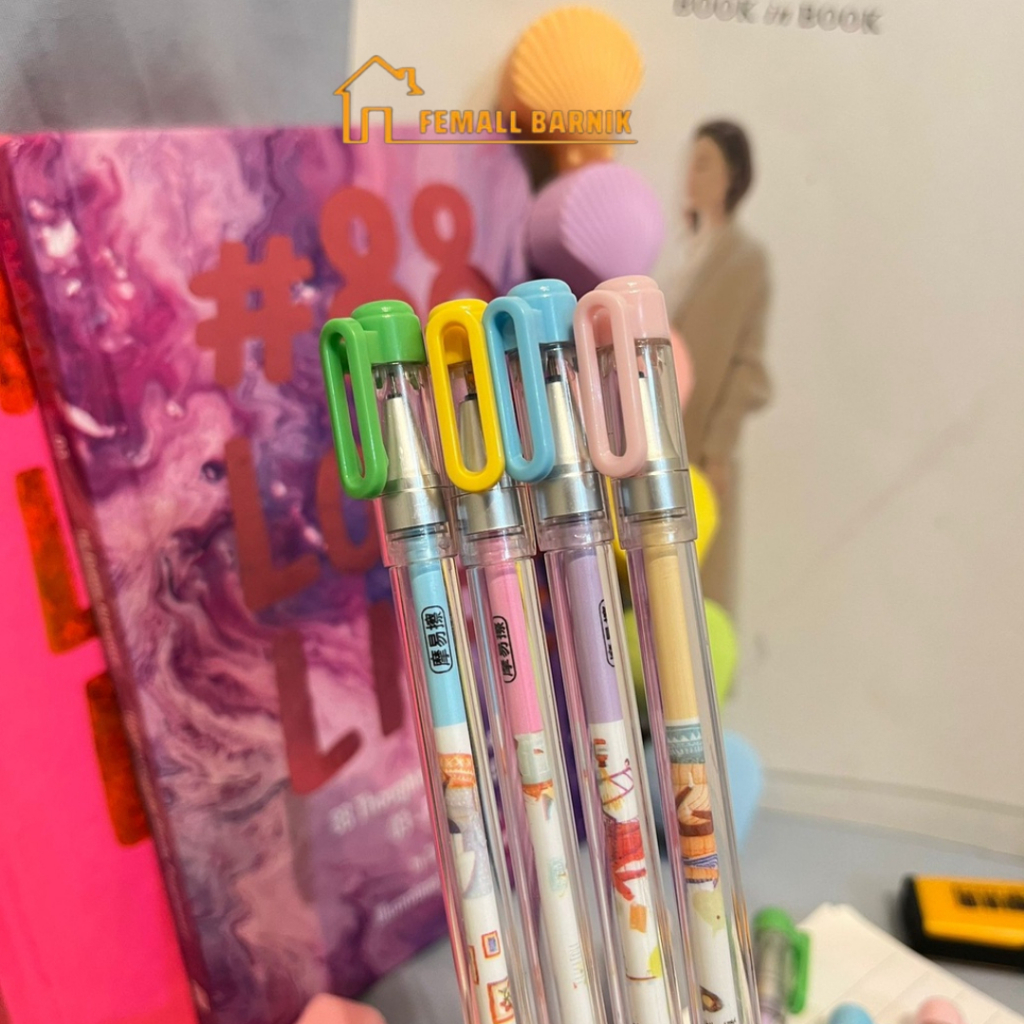 

FEMALL - Pulpen Pen Pena Bisa Di Hapus Karakter Animal Lucu Pen Gel Hewan Ajaib Alat Tulis Sekolah