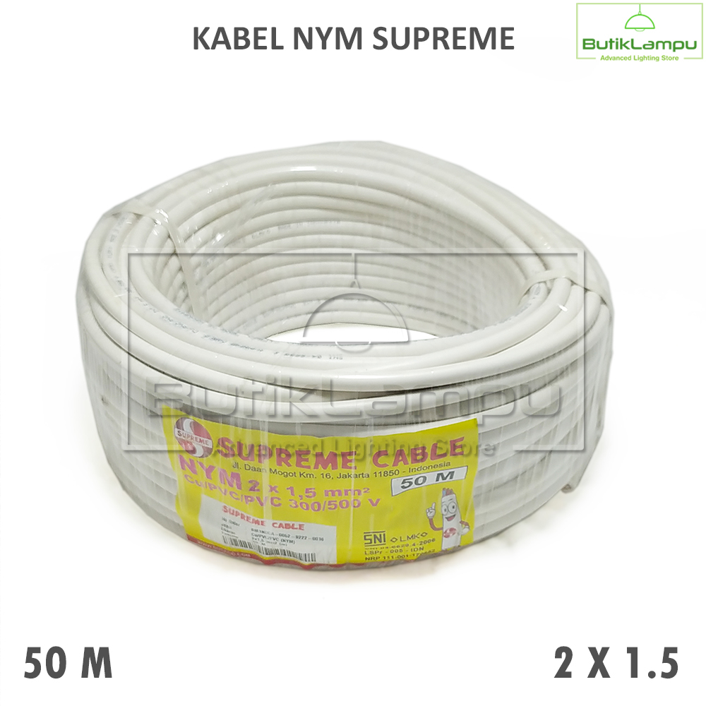 Kabel Supreme NYM 2 x 1.5 Roll 50 Meter