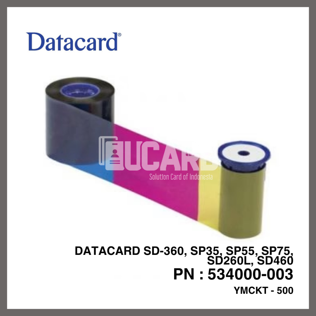 RIBBON COLOR YMCKT 534000-003 DATACARD / 534000-003 / YMCK / DATACARD
