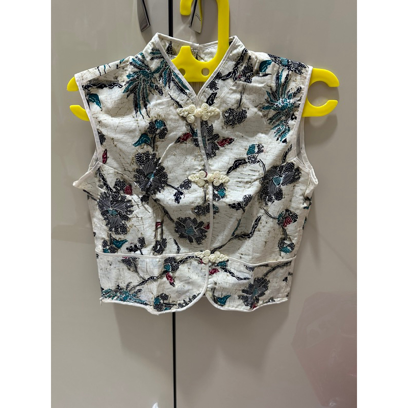 atasan batik cheongsam crop
