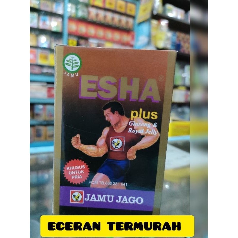 

Jamu eceran esha plus Cap jago 1 sachet