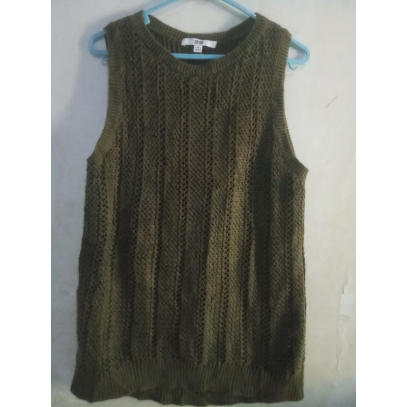 SALLEE knitt rajut uniqlo original warna army