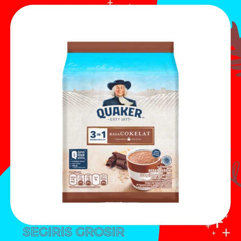 

Quaker Minuman Sereal 3 In 1 Cokelat isi 8