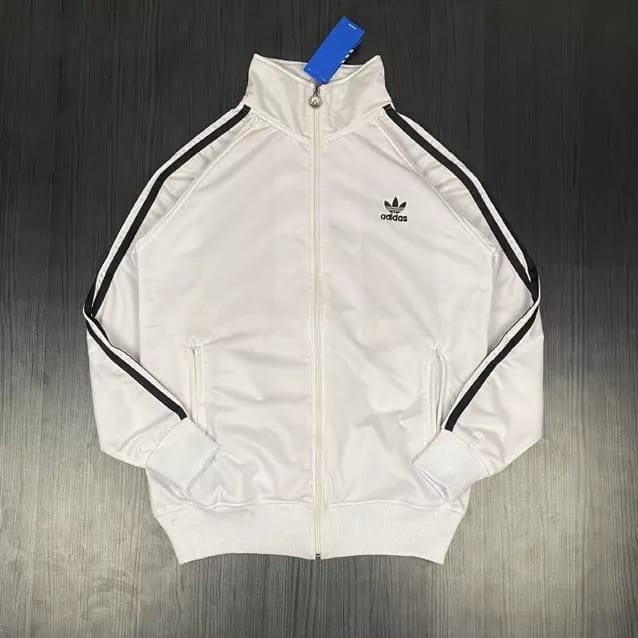JAKET ADIDAS FIREBIRD CASUAL TRACKTOP PUTIH PREMIUM PRIA WANITA SPORTY/JAKET SPORT/JAKET OLAHRAGA/JA