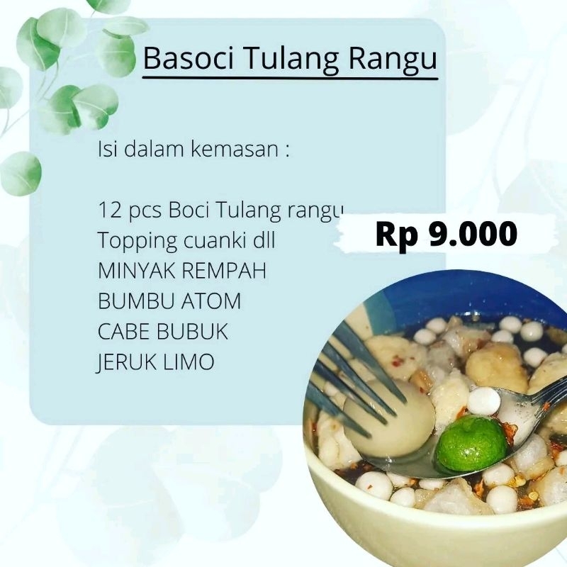 

Baso Aci Tulang Rangu