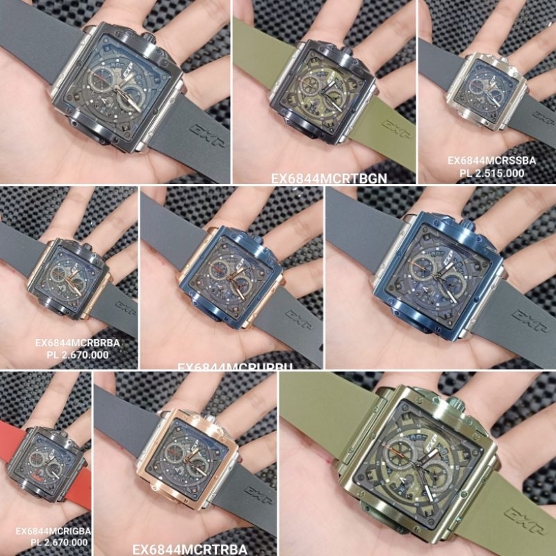 Jam Expedition Pria E 6844 Mc Rubber Original  / Exp 6844 ori