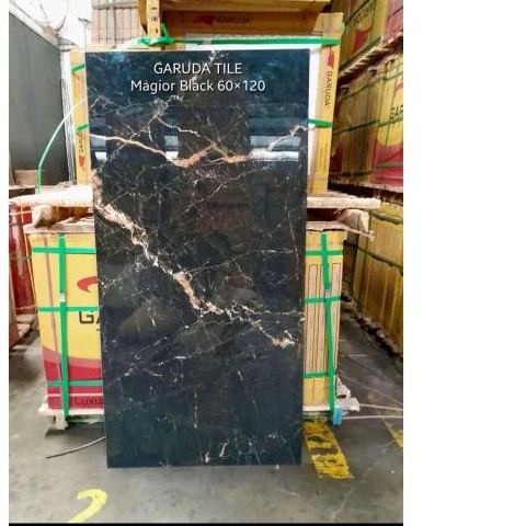 granit 60x120 hitam motip magior black