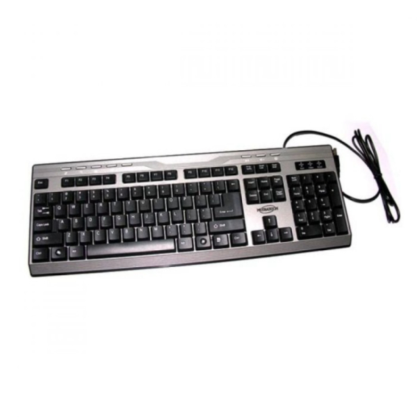 Unik Mediatech Multimedia USB Keyboard K-004 - Hitam  52004  Murah