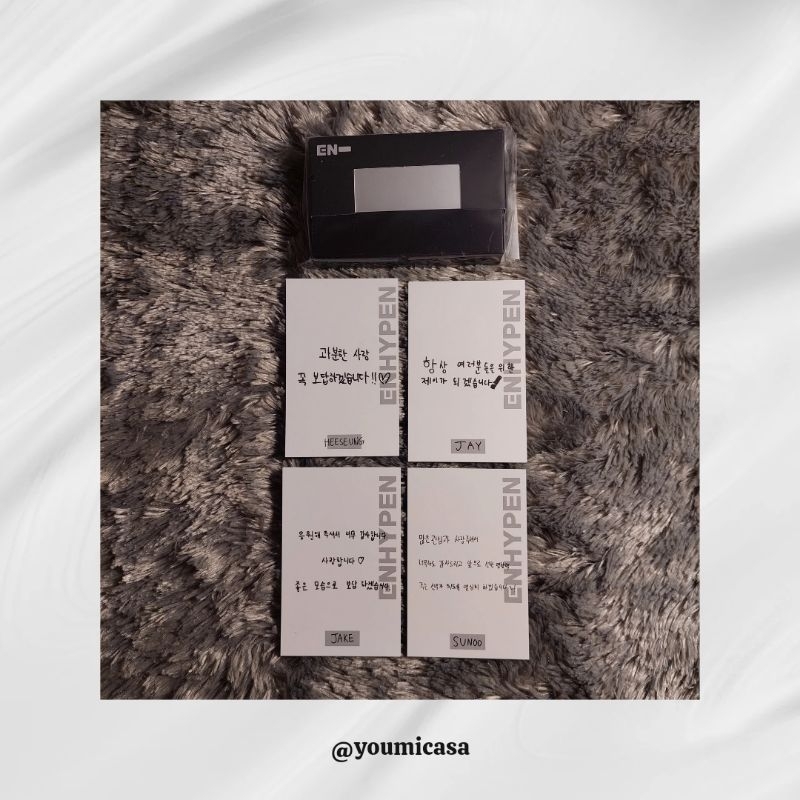 MESSAGE MEMOPAD CARD ENHYPEN