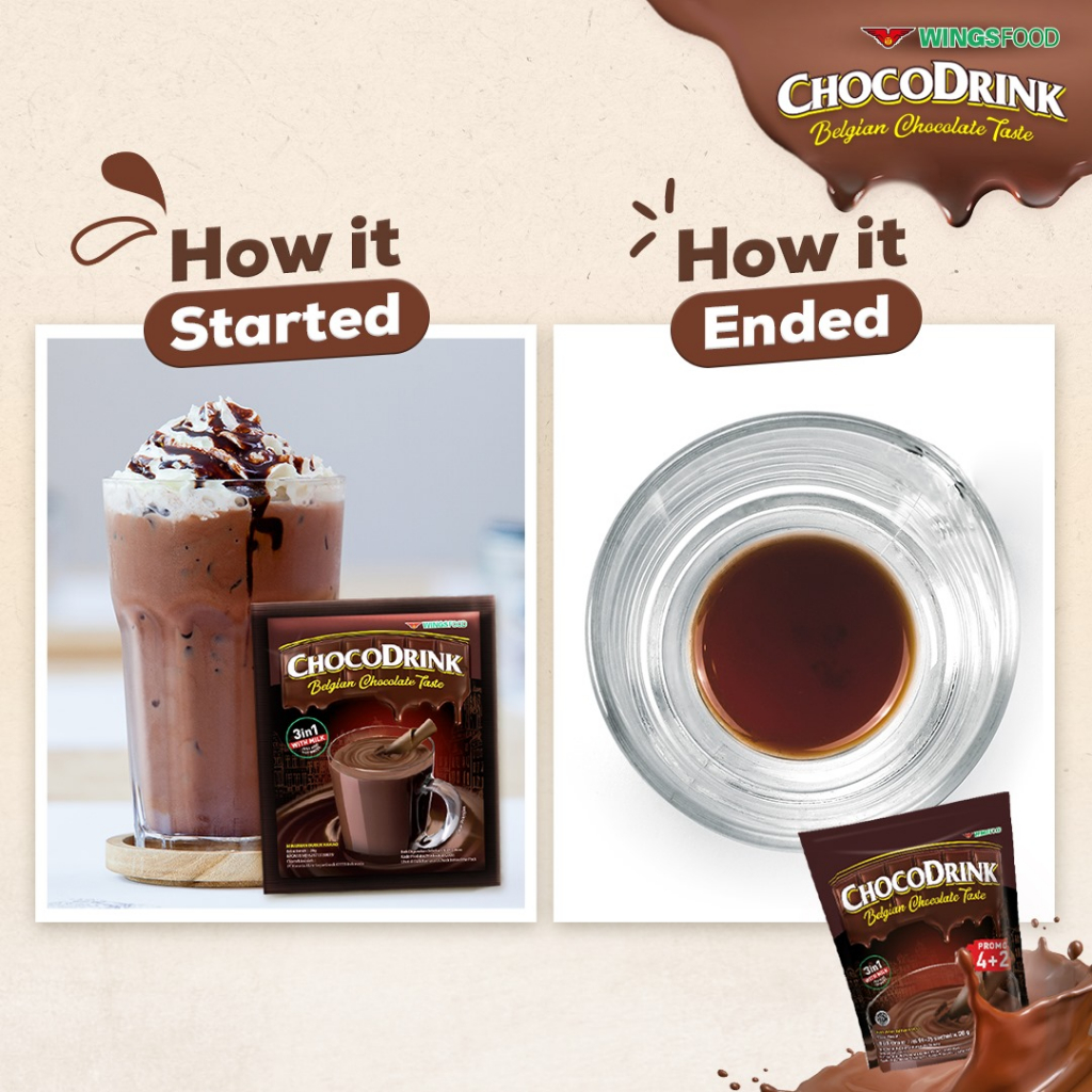 

SJ - ChocoDrink Minuman Instan Cokelat 1 Renceng Isi 10 saset