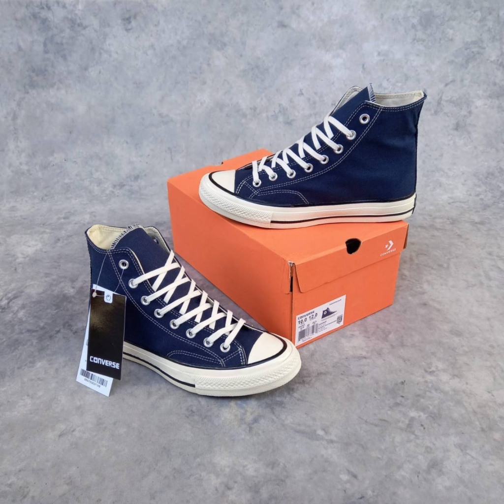 Sepatu Casual Converse Chuck Taylor All Star 70s High Midnight Navy PREMIUM QUALITY