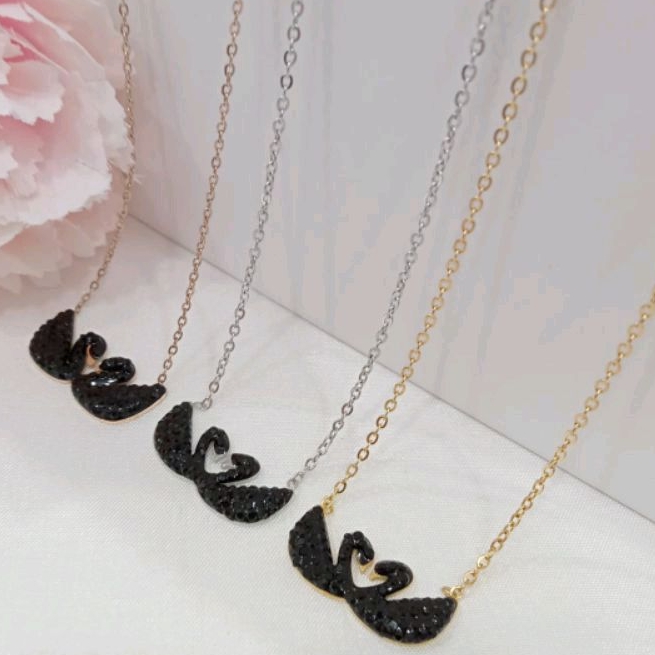 Kalung Bebek Dua Titanium Cantik