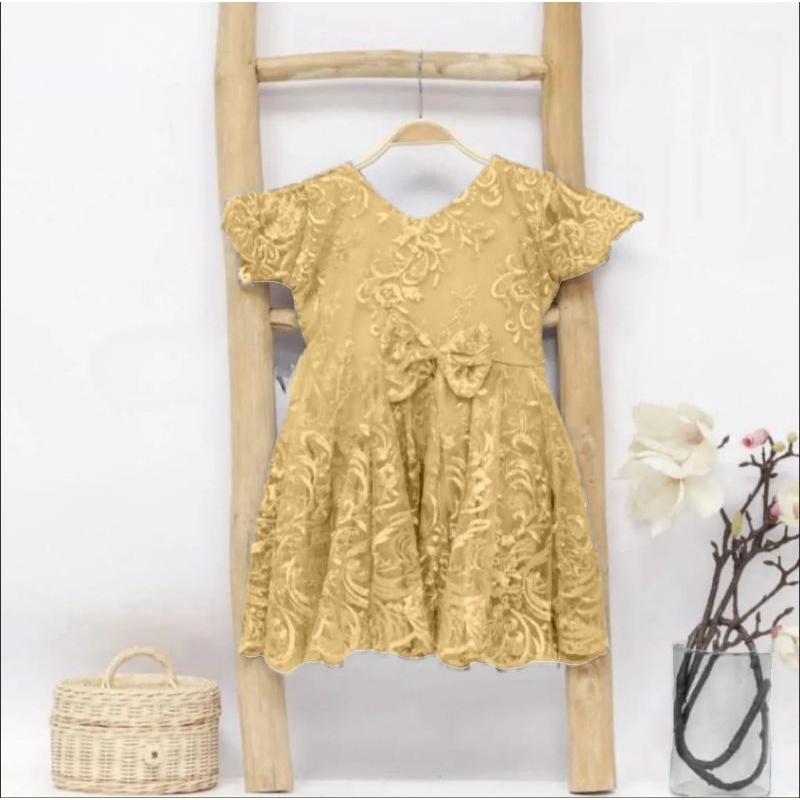 Dres Anak Dresas Tanggung Gaung Perempuan Kekinian Maxi Brukat Kondangan Ank Lucu Kadoulangtahun Gau