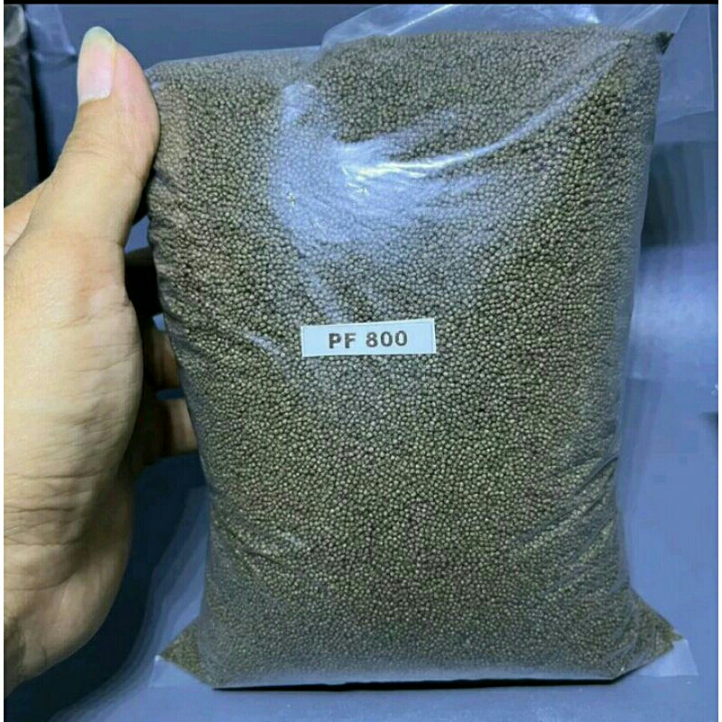 pakan ikan / Pelet PF 500 PF 800 PF 1000 (kemasan 1/2kg)
