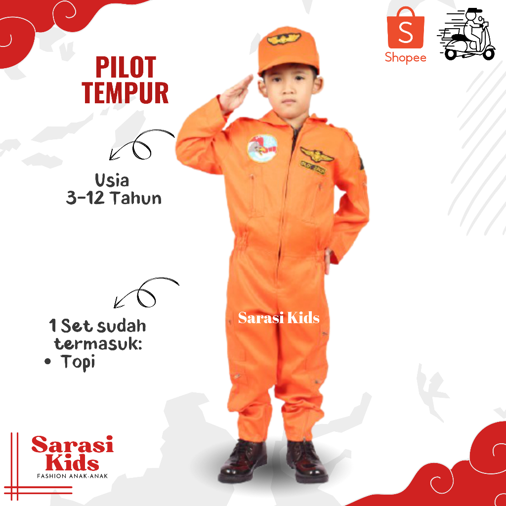 Baju pilot tempur anak laki laki baju pilot tempur anak anak  setelan pilot tempur anak laki laki ba