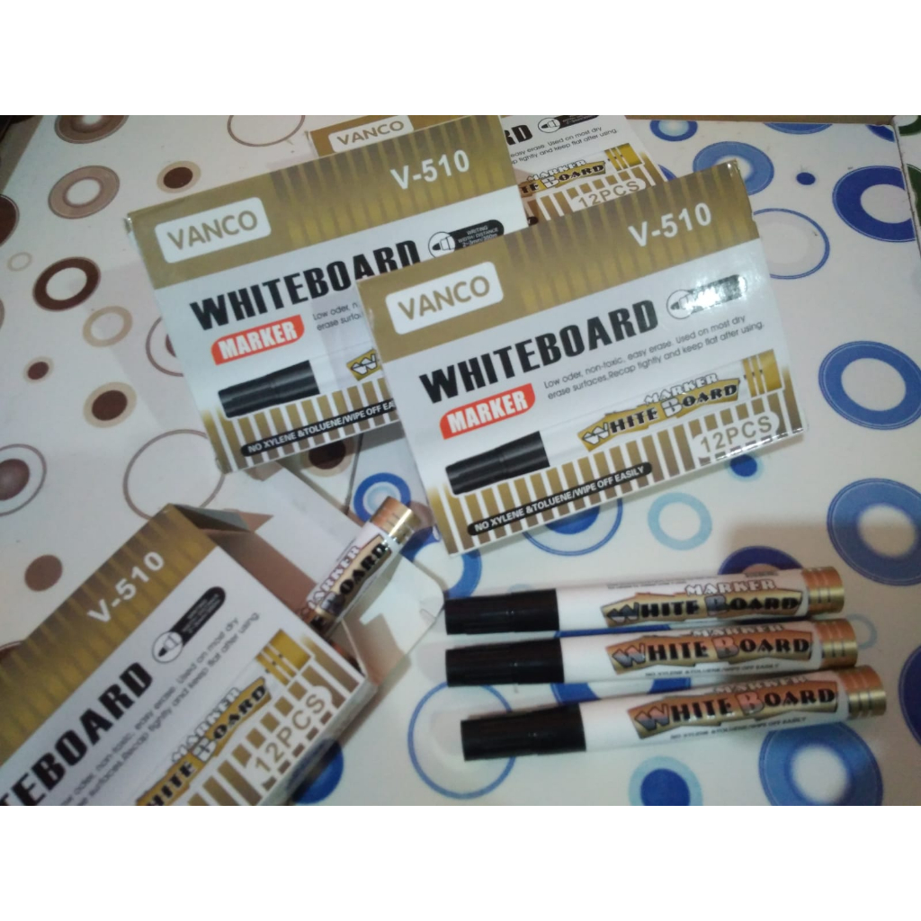 

SPIDOL PAPAN TULIS / SPIDOL WHITEBOARD V-510 Spidol Whiteboard VANCO (1 PCS)