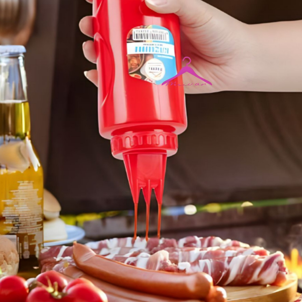 BOTOL MAYONAISE 3 LUBANG BOTOL SAOS BOTOL KECAP BOTOL SUSU BOTOL KECAP