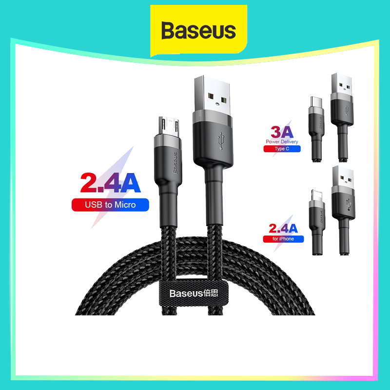 Supernova x Baseus Kabel Data Type-C Cafule Cable For Type-C Quick Charge Micro Cafule Cable For Mic