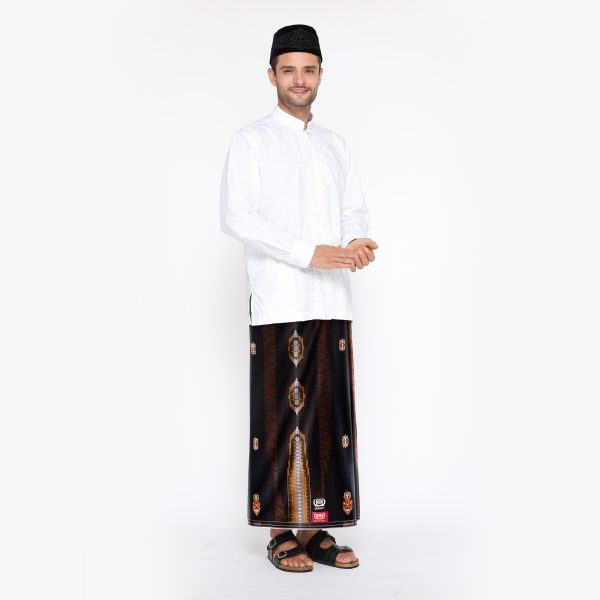 Sarung BHS Excellent Gold Motif E57 JGM Hitam Gold