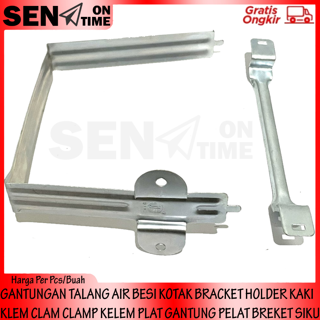 Bracket Gantungan Alat Gantung Talang Air Besi Kotak Breket Brecket Braket Holder Kaki Klem Clam Cla