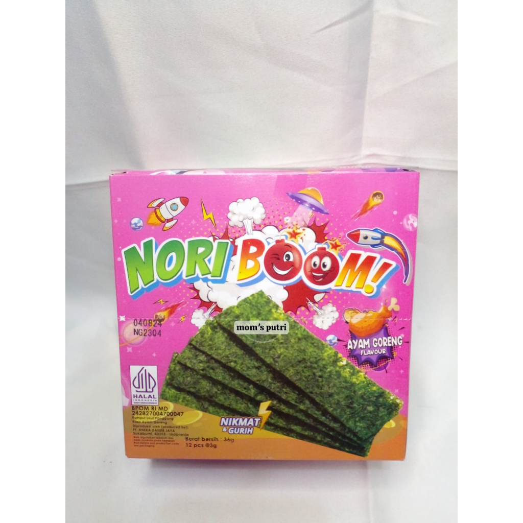 

NORI BOOM | RUMPUT LAUT SACHET ISI 12 @3GR