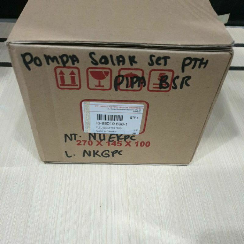 SPARATOR ASSY POMPA SOLAR SENDIMETER PANTHER 2,3 / PANTHER 2,5 PIPA BESAR,ORIGINAL ISUZU.