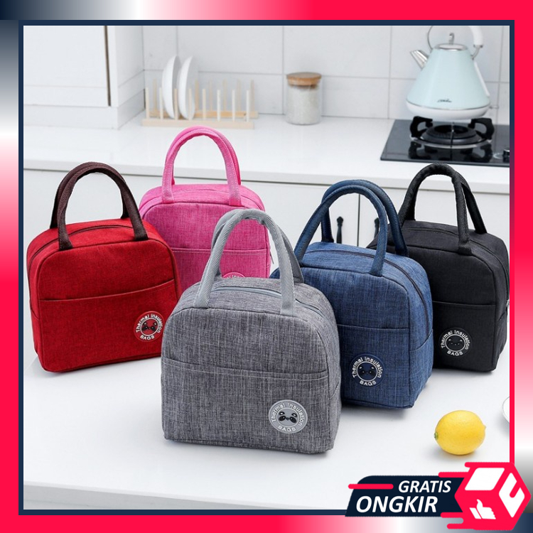Gratis Ongkir - T5501 Tas Bekal Lunch Box Tas Bekal Makanan Lunch Bag Bekal Tas Bekal Anak Sekolah T