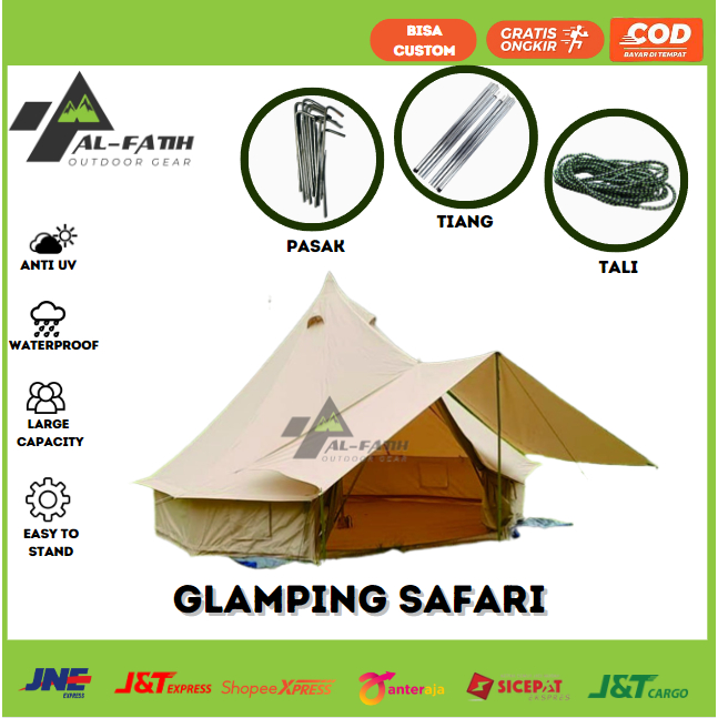 TENDA GLAMPING SAFARI