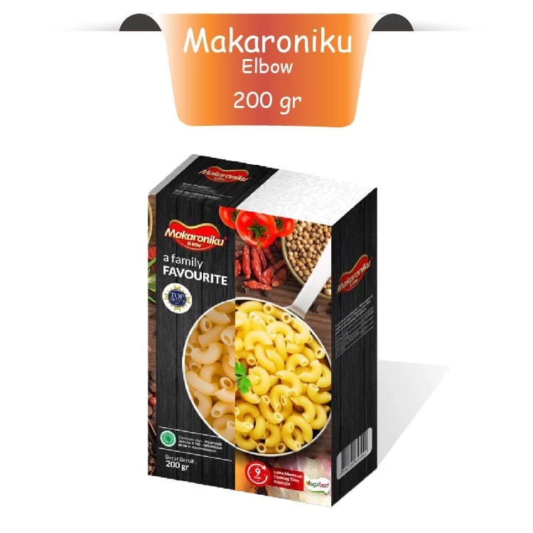 

MAKARONIKU PASTA ELBOW & SPIRAL 200gr / MAKRONI