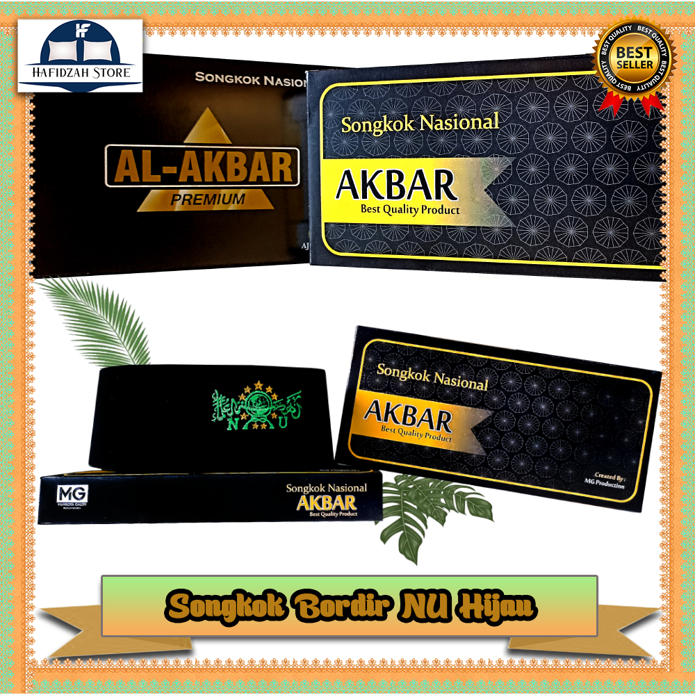 Peci Hitam / Peci Eksklusif Dewasa / Songkok NU / Nu Hijau