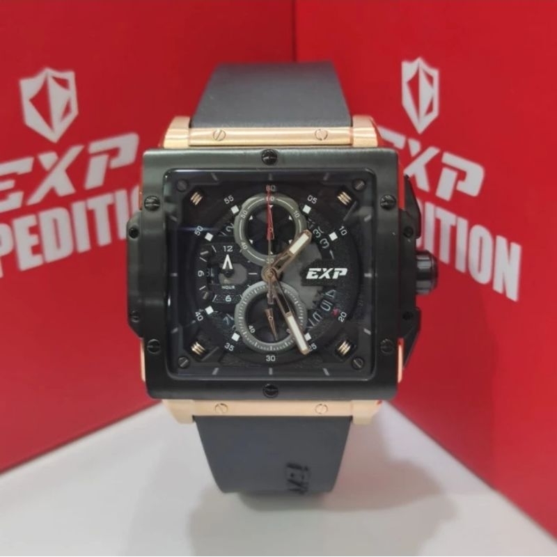 jam tangan pria original EXPEDITION E6844MC RUBBER STRAP
