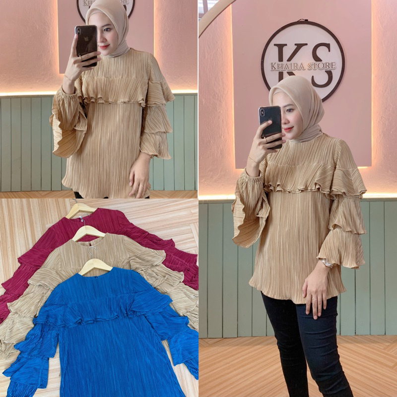 BLOUSE PLISKET PREMIUM / BLOUSE PREMIUM / BLOUSE HIJAB / BLOUSE MURAH / BAJU IMPORT / BAJU HIJAB / B