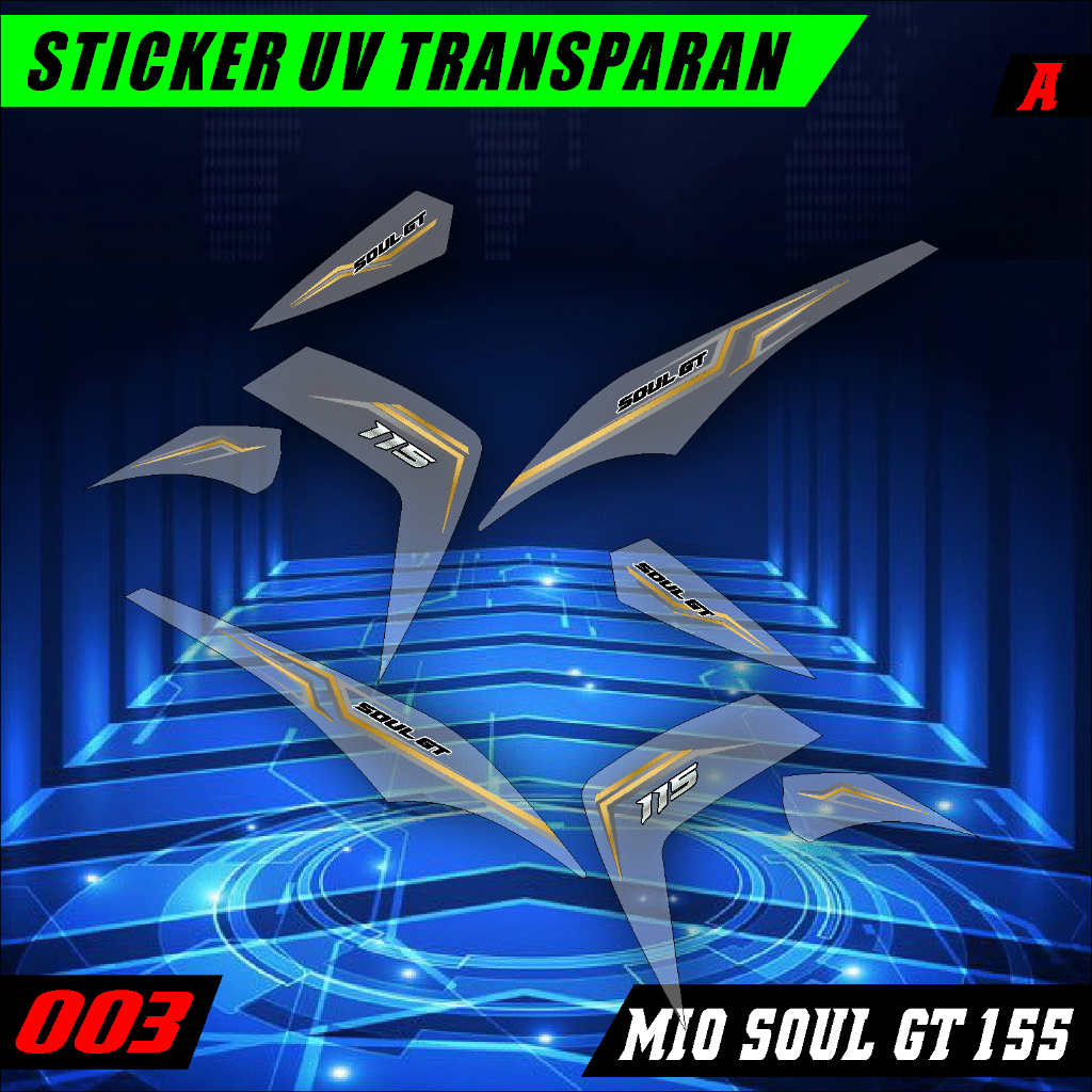 Stiker Transparan Mio Soul GT 115 | Stiker Striping Variasi Mio Soul GT Transparan 003