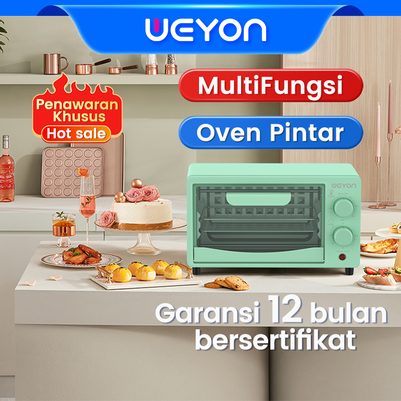 WEYON Oven Listrik 12L Oven Kecil Rumah Tangga Microwave Low watt Electric Oven Garansi 1 Tahun