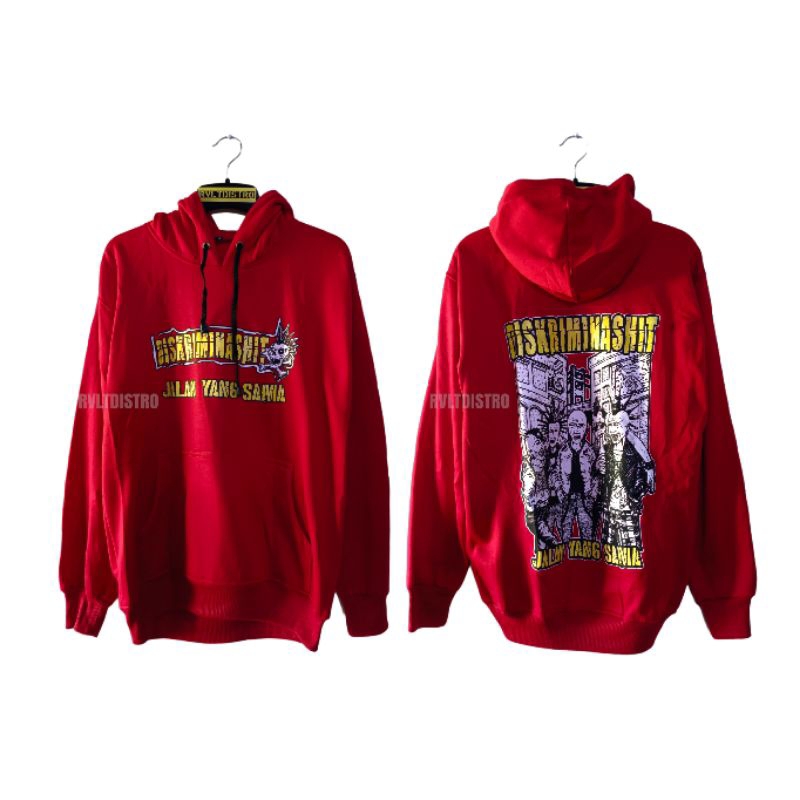 Jaket Hoodie Band Punk Diskriminashit / Jaket Distro Sweater Punk Jaket Punk